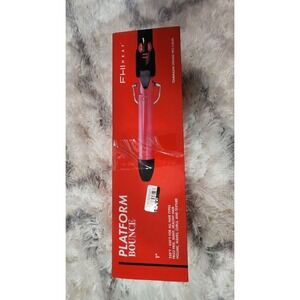 FHI Heat Platform Bounce Tourmaline Ceramic Curling Iron 1" Red/Black 450°F